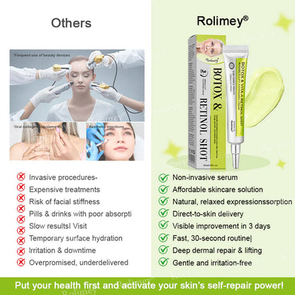 👨‍⚕️👨‍⚕️👨‍⚕️Made and shipped from the USA 💫Rolimey® Botox & Vita-A Retinol Shot Wrinkle-Lift Tightening cream - Last Day Promotion 50% OFF