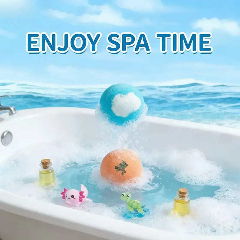 Turn Bath Time Into Something They Beg For Gentle, Kid-Safe Bath Bombs with a Surprise Inside — by WinkBead